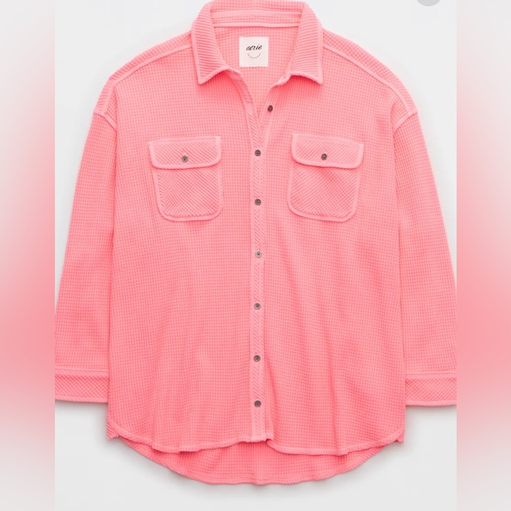 NEW! 🩷Aerie LumberJane Waffle Shirt